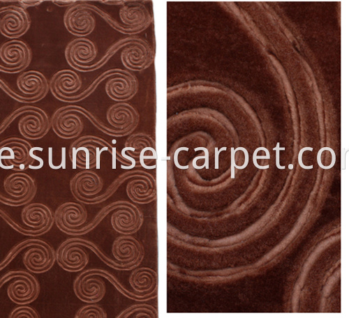 embossing rug 